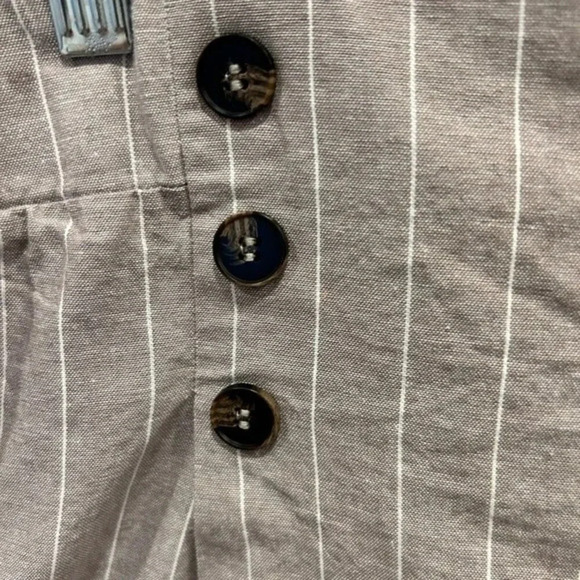 Blashe Brown Gray and White Striped Shorts size Large - Picture 3 of 7